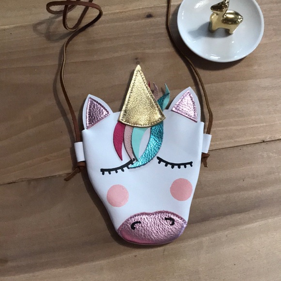 Tiny Heir Other - Unicorn Leather purse